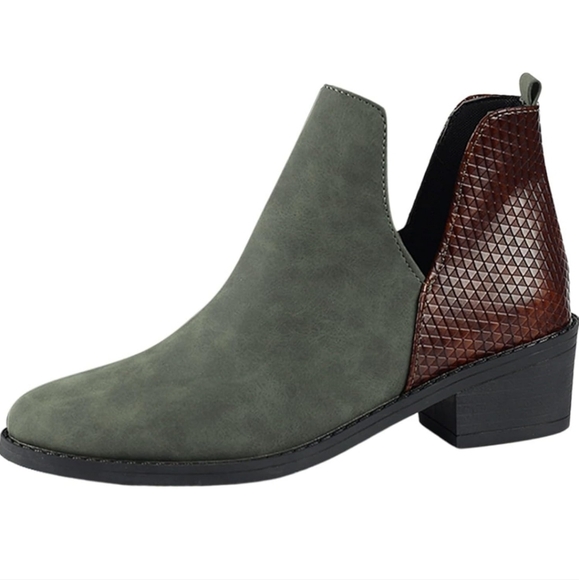 👡B2G1 NEW Army green SHEIN bootied - Picture 1 of 10